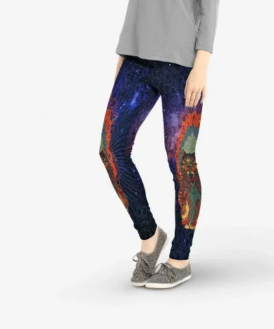 Mandala Wolf Women's Leggings