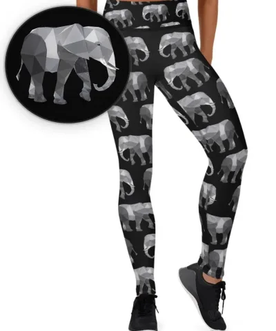 African Elephant Workout Women's Leggings