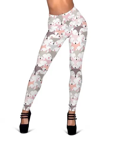 Pattern Print Fox Women's Leggings